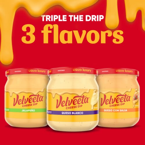 Velveeta Queso Blanco Cheese Dip Perspective: top