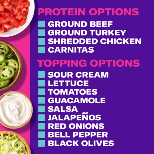 Taco Bell Crunchwrap Supreme Meal Kit Perspective: top