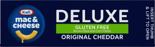 Kraft Deluxe Gluten Free Mac & Cheese Box Perspective: top