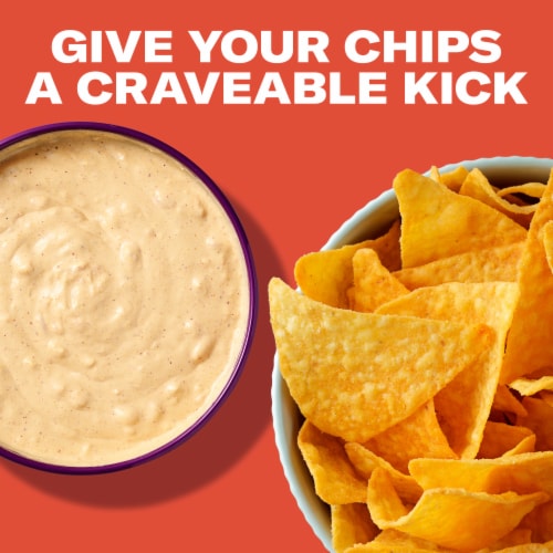 Taco Bell Creamy Crunch-Dip Supreme Cravings Dip, Jar Perspective: top