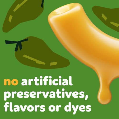 Kraft Jalapeno Flavored with Other Natural Flavors Mac & Cheese Macaroni and Cheese Dinner Perspective: top