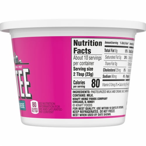 TEMP TEE Whipped Cream Cheese Perspective: top