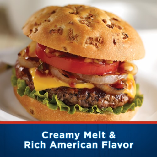 Kraft Deli Deluxe American Cheese Slices Perspective: top