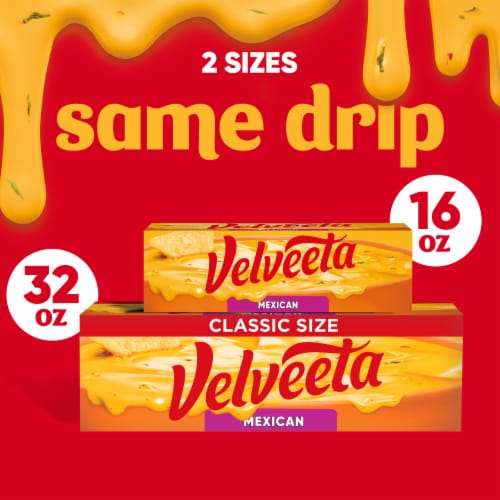 Velveeta Mexican Cheese with Jalapeno Peppers Perspective: top