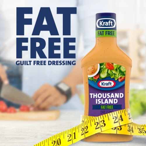 Kraft Fat Free Thousand Island Salad Dressing Perspective: top
