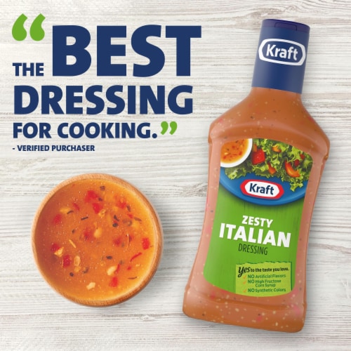 Kraft Zesty Italian Salad Dressing Perspective: top