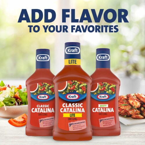Kraft Light Classic Catalina Salad Dressing Perspective: top