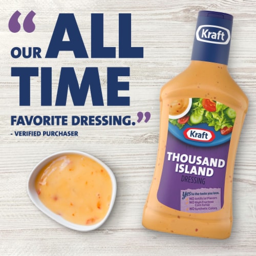 Kraft Thousand Island Salad Dressing Perspective: top