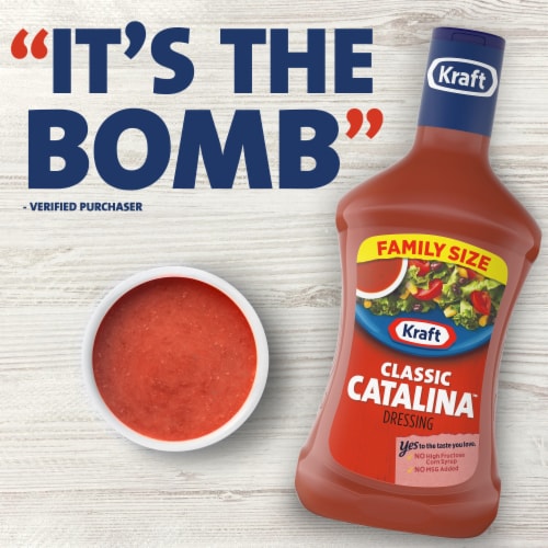 Kraft Classic Catalina French Salad Dressing Perspective: top