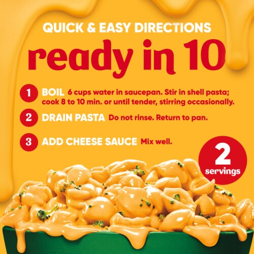 Velveeta Shells and Cheese Broccoli Macaroni and Cheese Dinner Perspective: top