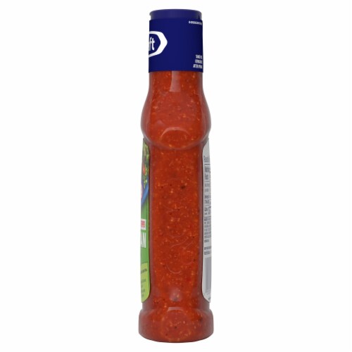 Kraft Roasted Red Pepper Italian Salad Dressing Perspective: top