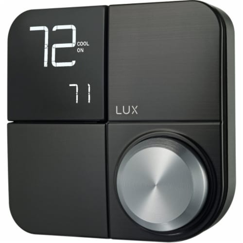 LUX Products KONO Smart WiFi Programmable Black Stainless Digital