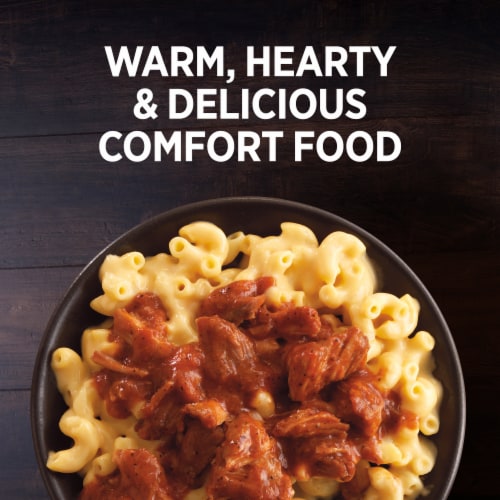 Marie Callender's Kansas City Style Pulled Pork Mac And Cheese Bowl Frozen Meal Perspective: top