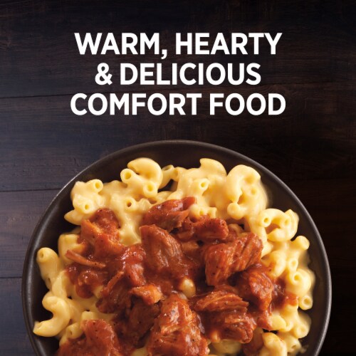 Marie Callender's Kansas City Style Pulled Pork Mac And Cheese Bowl Frozen Meal Perspective: top