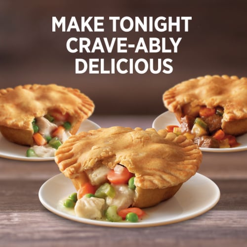 Marie Callender's Turkey Pot Pie Frozen Meal Perspective: top