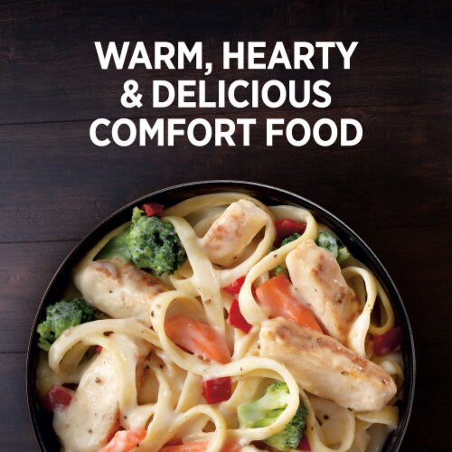 Marie Callender's Grilled Chicken Alfredo Bake Bowl Frozen Meal Perspective: top