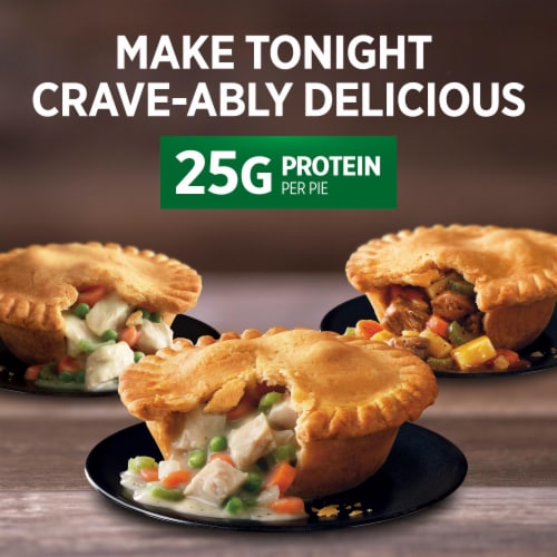 Marie Callender's Turkey Pot Pie Frozen Meal Perspective: top