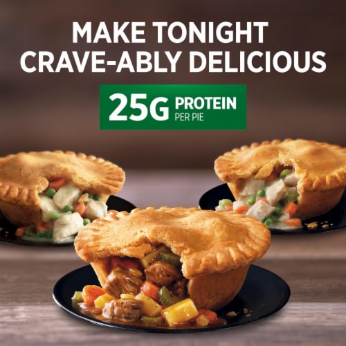 Marie Callender's Beef Pot Pie Frozen Meal Perspective: top