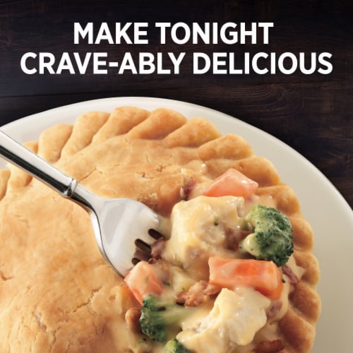 Marie Callender's Cheesy Chicken & Bacon Pot Pie Frozen Meal Perspective: top