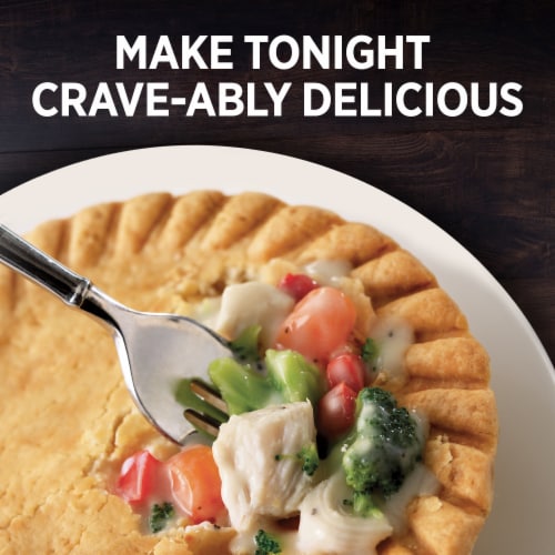 Marie Callender's Creamy Parmesan Chicken Pot Pie Frozen Meal Perspective: top