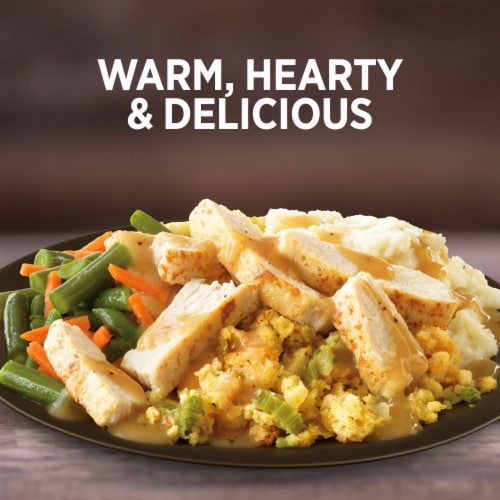Marie Callender's Roasted Turkey Breast & Stuffing Frozen Meal Perspective: top