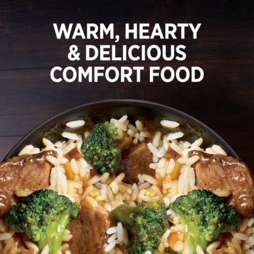 Marie Callender's Tender Ginger Beef And Broccoli Bowl Frozen Meal Perspective: top