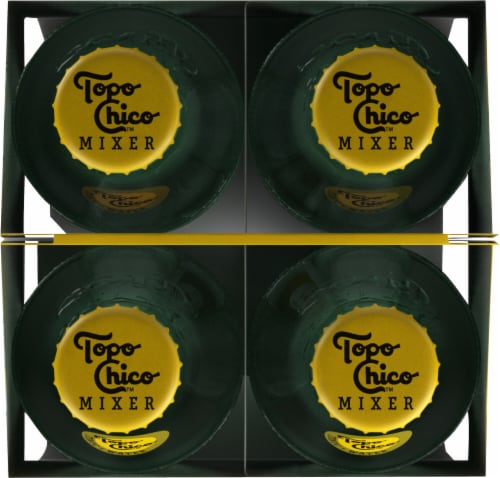 Topo Chico™ Mixer Tonic Water Glass Bottles Perspective: top