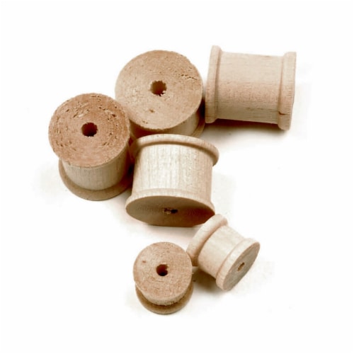 Pacon Wooden Craft Spools for Art Projects and More - 144 Pieces Perspective: top