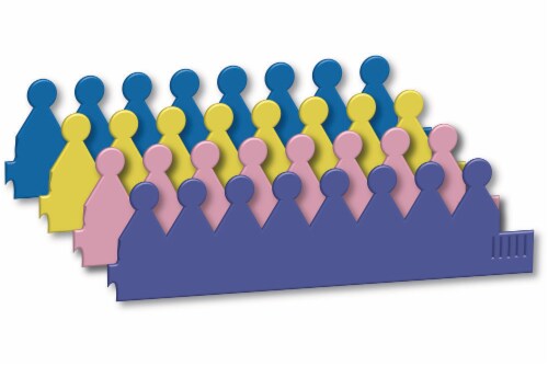 Creativity Street® Assorted Colors WonderFoam® Crowns Perspective: top
