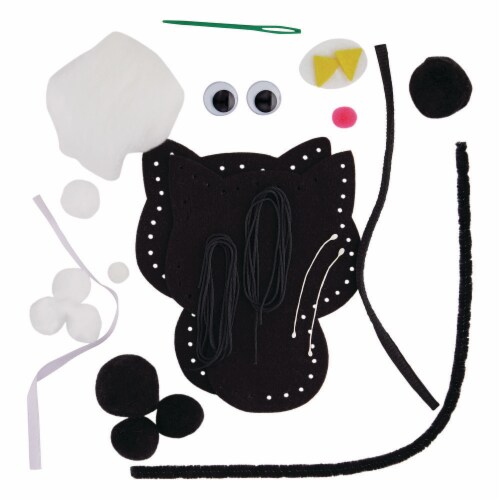 Creativity Street® Felt Sewing Animal Kit - Cat Perspective: top