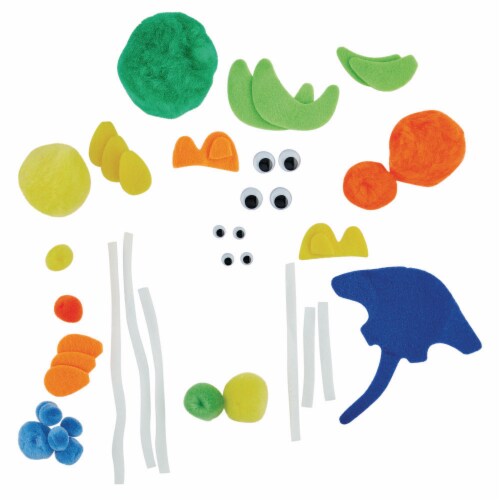 Creativity Street® Ocean Pom Pom Animal Kit Perspective: top