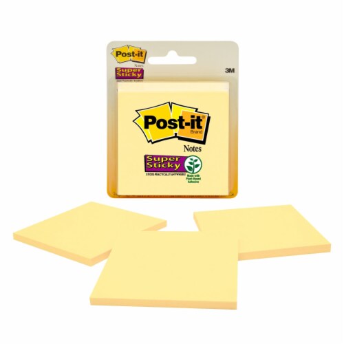 Post-it® Canary Yellow Super Sticky Notes Perspective: top