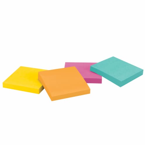 Post-it® Notes, 3" x 3", Jaipur Collection, 14 Pads Perspective: top