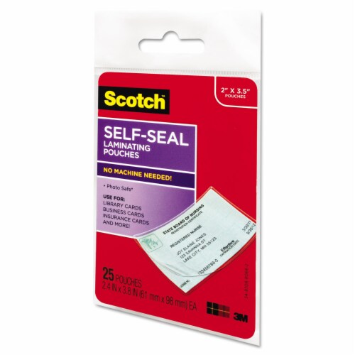 Scotch™ POUCH,LAMINATE,BUS CARD LS851G Perspective: top