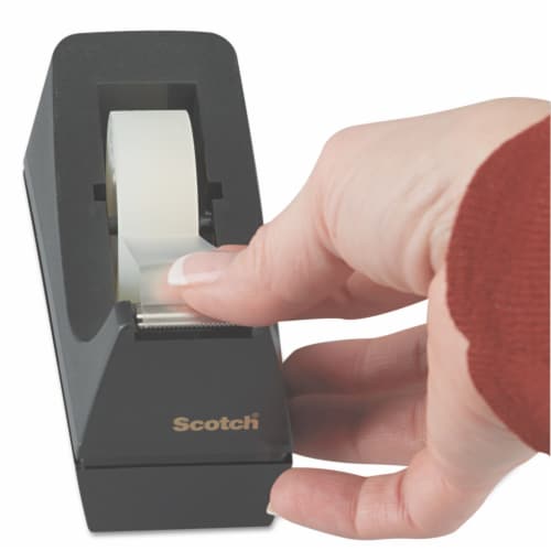 Scotch Desktop Tape Dispenser,Weighted Base,Blk  C38BK Perspective: top