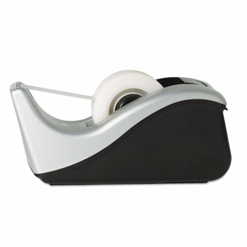 Scotch Value Desktop Tape Dispenser, 1 Core, Black/Silver