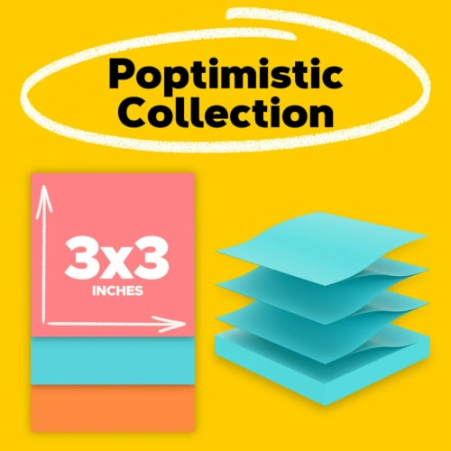 Post-it® Neon Colors Pop-Up Notes Perspective: top