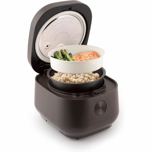 Aroma Houseware ARC-7606B 12 Cup Induction Rice Cooker Multicooker Food Steamer Perspective: top