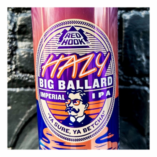 Redhook Hazy Big Ballard Imperial IPA Perspective: top