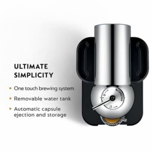 Nespresso Breville Vertuo Coffee & Espresso Machine Bundle - Black/Chrome Perspective: top