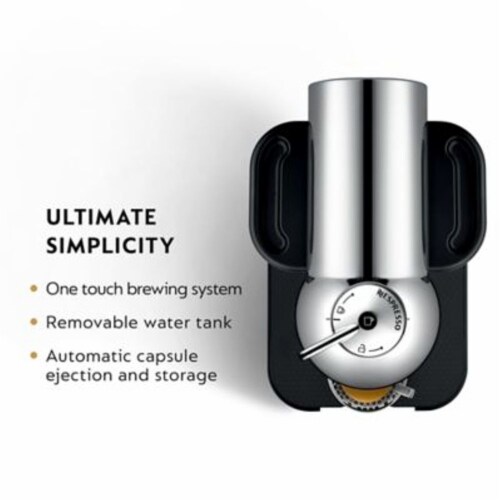 Nespresso Breville Vertuo Coffee & Espresso Machine Bundle - Black/Chrome Perspective: top