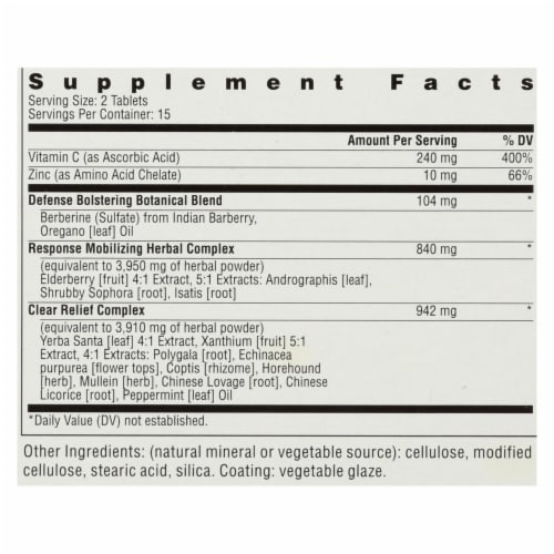 Rainbow Light® Counter Attack™ Tablets Perspective: top