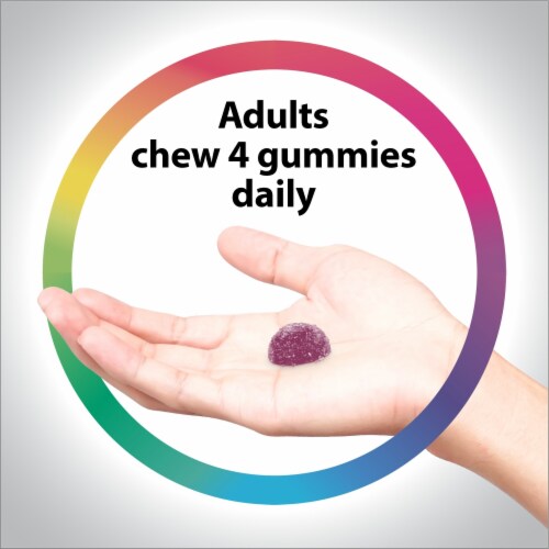 Rainbow Light Women's Multivitamin Gummies Mixed Berry Flavor Perspective: top