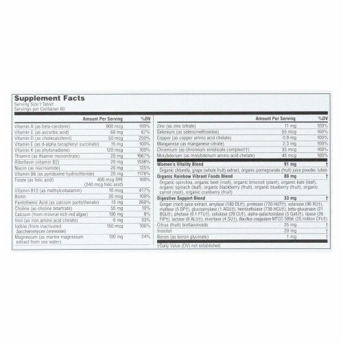 Rainbow Light Womens One High-Potency Daily Multivitamin Immune Support Supplement Perspective: top