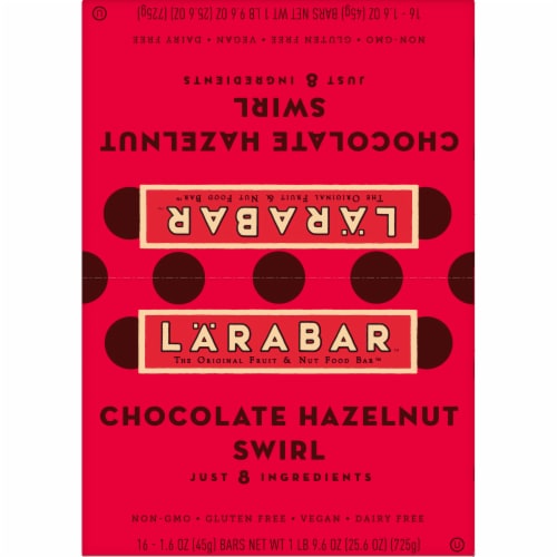 Larabar Chocolate Hazelnut Swirl Fruit & Nut Bars Perspective: top