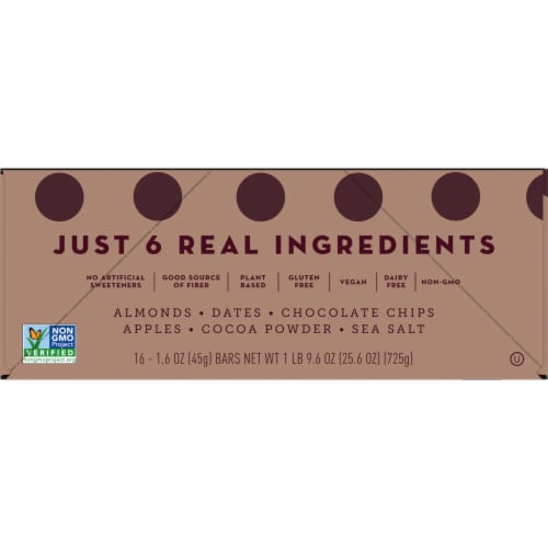 Larabar Almond Butter Chocolate Chip Gluten Free Vegan Bars Perspective: top