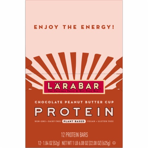 Larabar Chocolate Peanut Butter Cup Plant Based Protein Bars Perspective: top