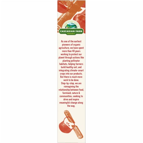 Cascadian Farm™ Organic No Added Sugar Cinnamon Apple Granola Perspective: top