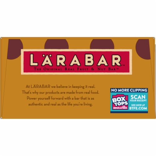 Larabar Gluten Free Vegan - Peanut Butter Chocolate Chip Fruit & Nut Bars Healthy Snacks Perspective: top