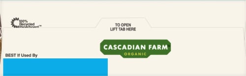 Cascadian Farm™ Organic Chocolate Chunk Plant Based Brownie Soft Baked Squares Perspective: top